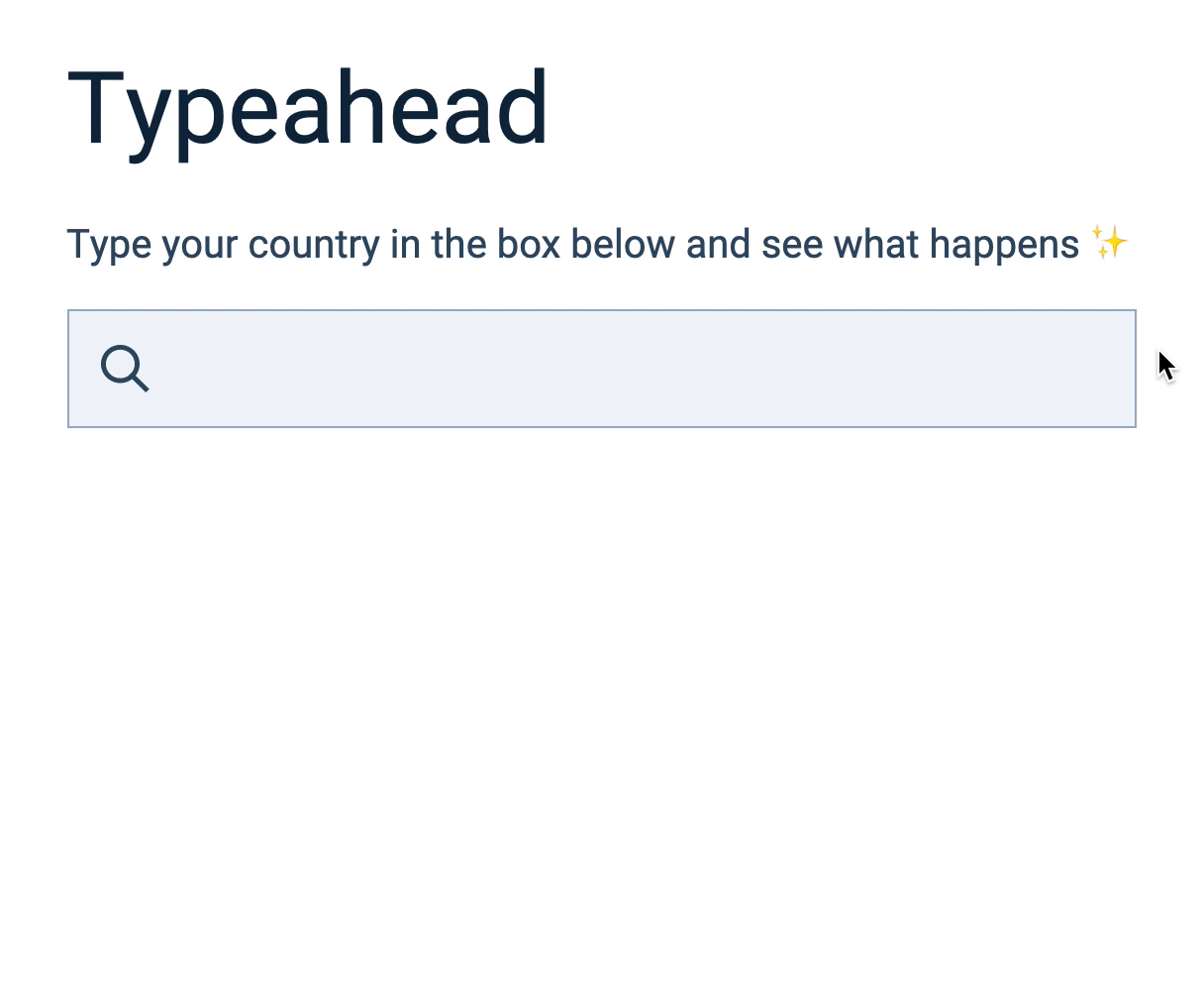 Typeahead (or Autocomplete)